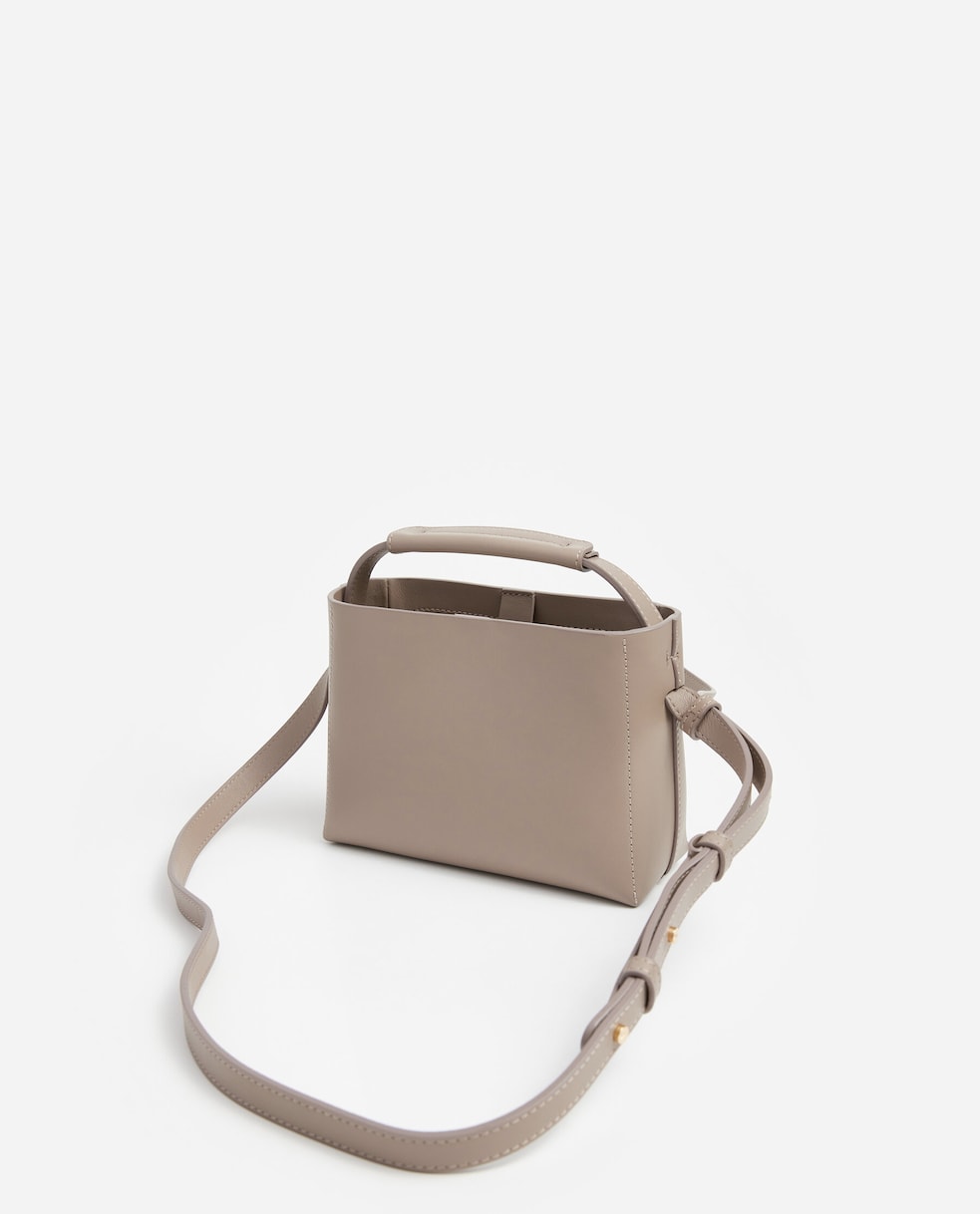 Hedda Mini Handbag Leather Taupe | Flattered.com