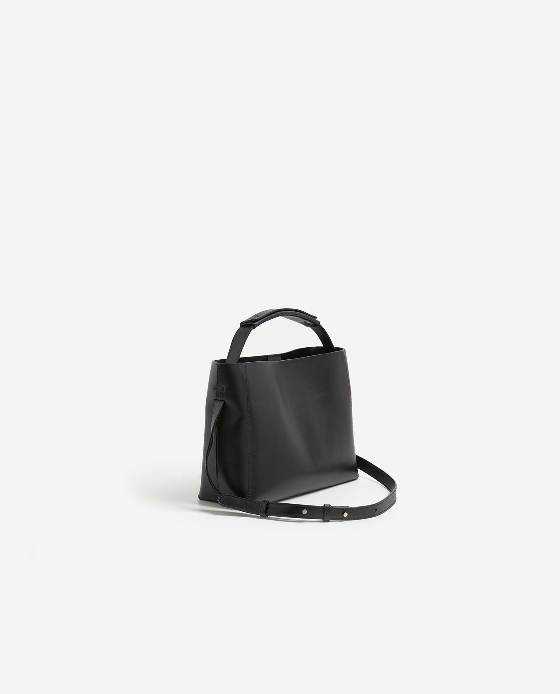Hedda Mini Leather Black | Flattered.com