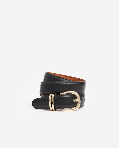 Bella Belt Leather Black | Flattered.com